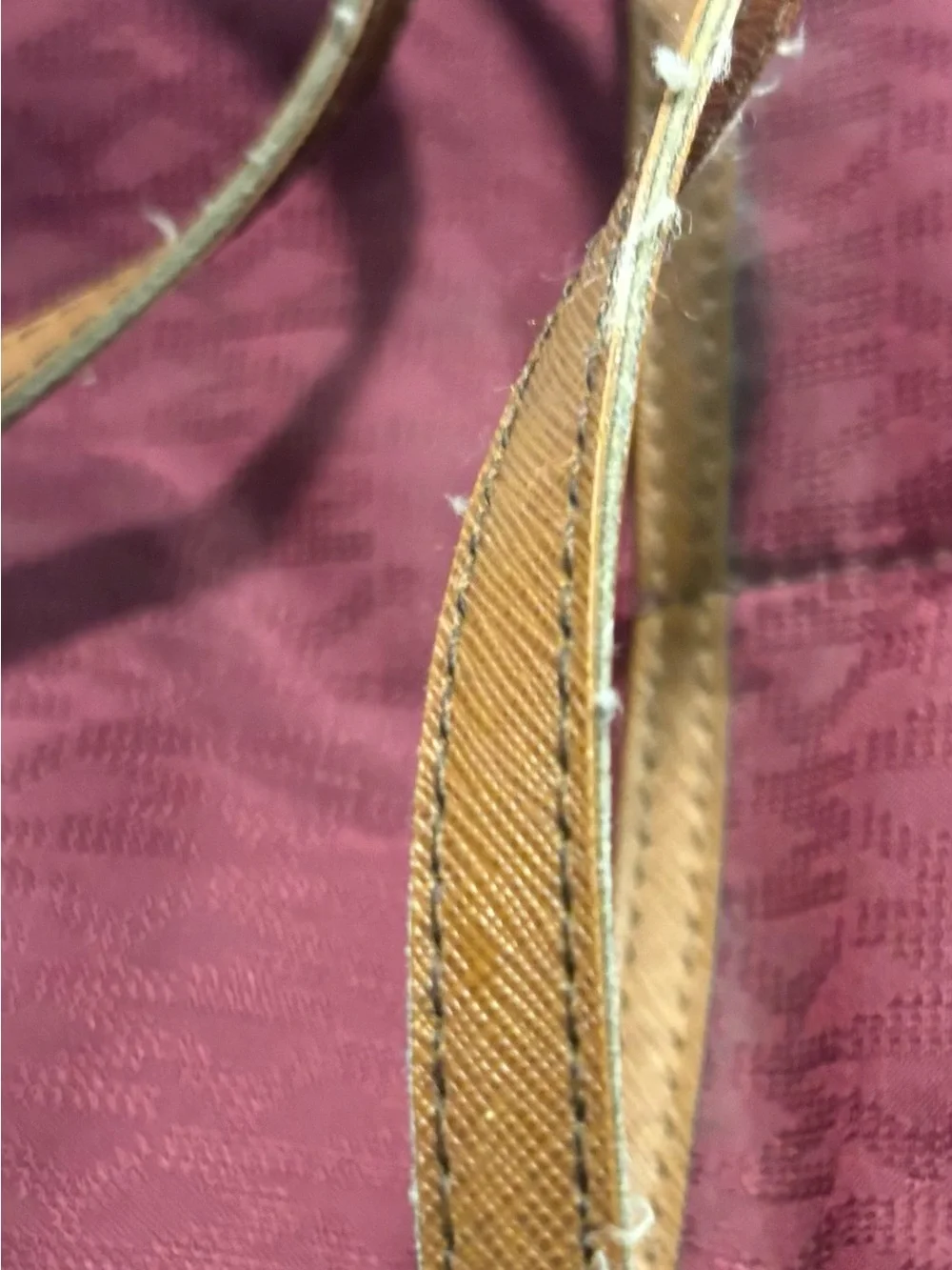 Michael Kors Burgundy Tote with Gold Hardware